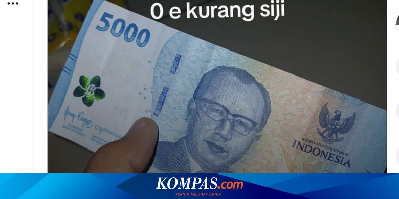 Ramai soal Uang Kertas Biru tapi Nominal Rp 5.000, Bagaimana Tanggapan BI? Benarkah Ini Uang Baru?